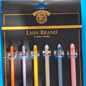 Lion Brand Crochet Hooks, complete set: F-5, G-6, H-8, I-9, J-10, K-10.5